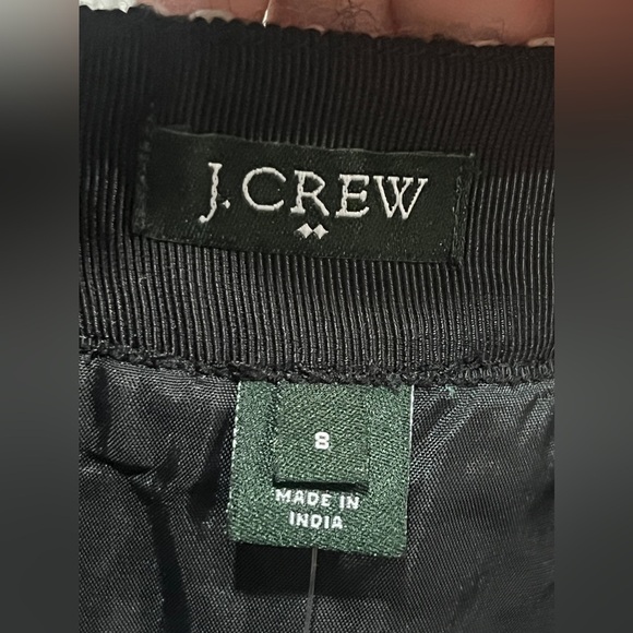 NWT J Crew Black White Tweed Wool Blend Pencil Mini Skirt - Picture 5 of 6